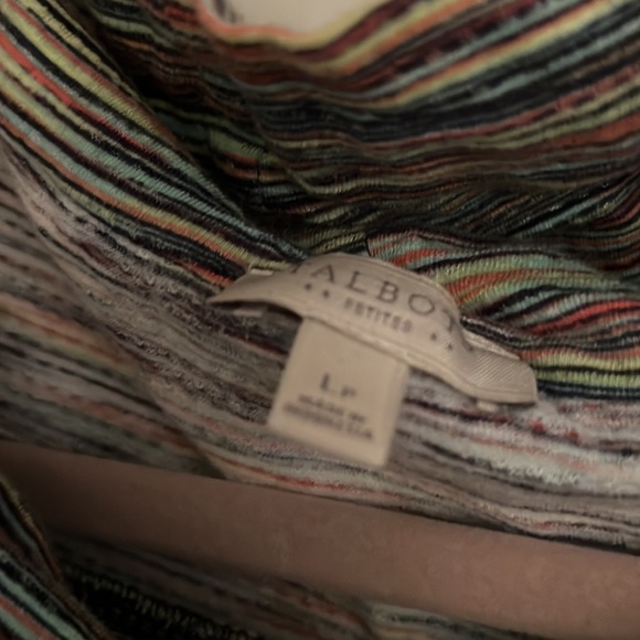 Talbot Striped Pullover L petite - Picture 2 of 3